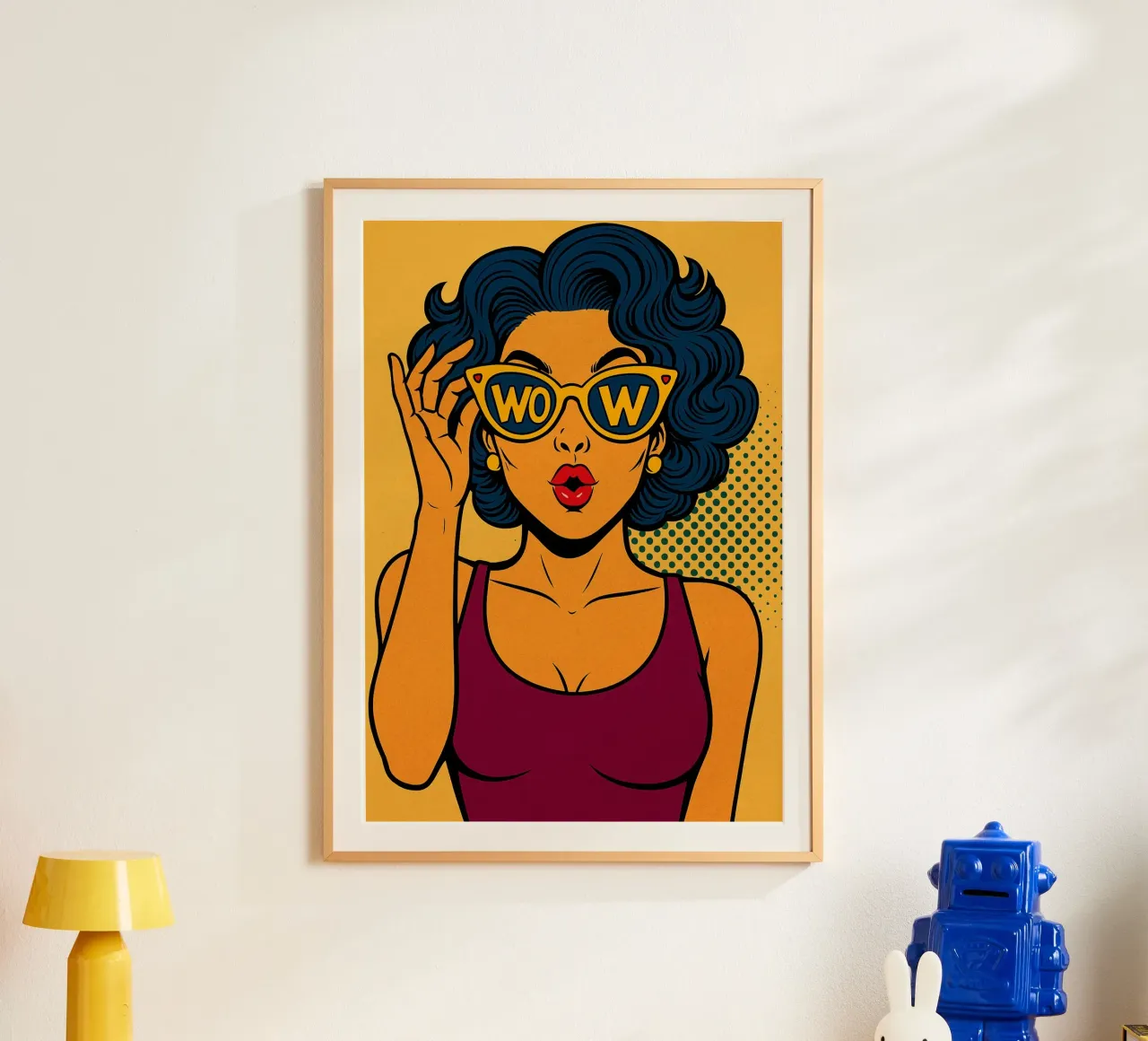 occhiali da donna wow poster da kadilans