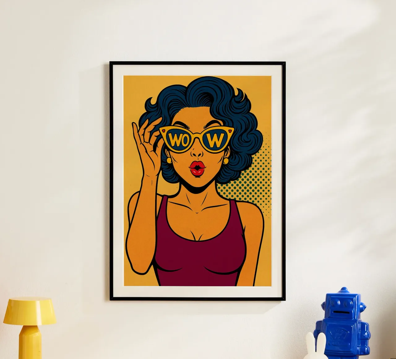 occhiali da donna wow poster da kadilans