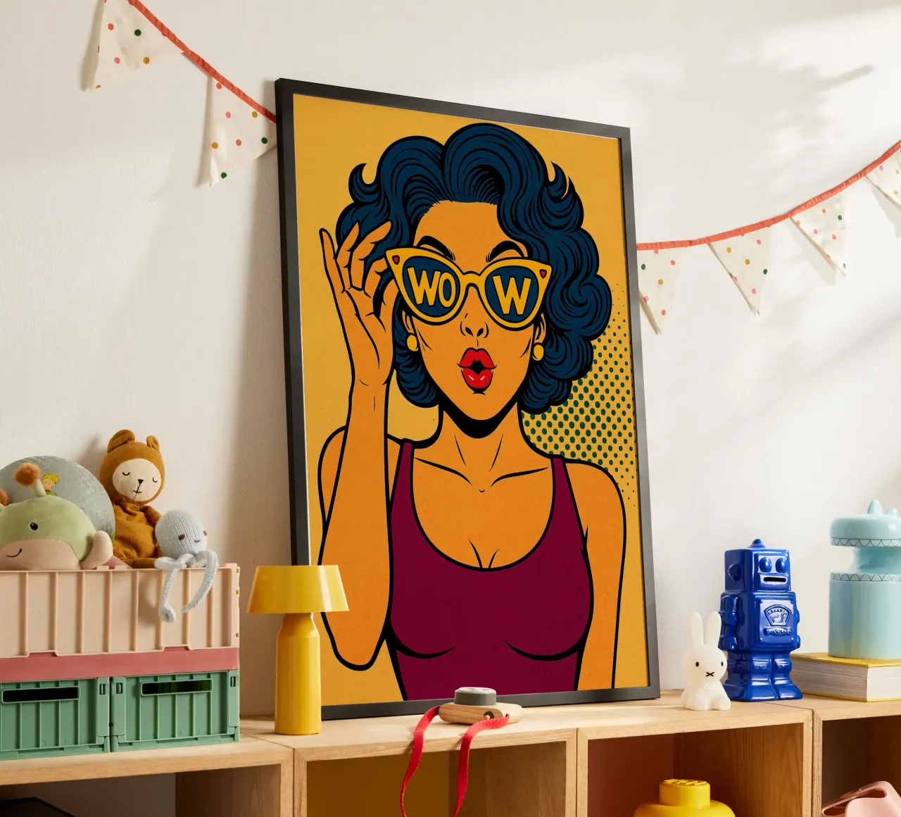occhiali da donna wow poster da kadilans