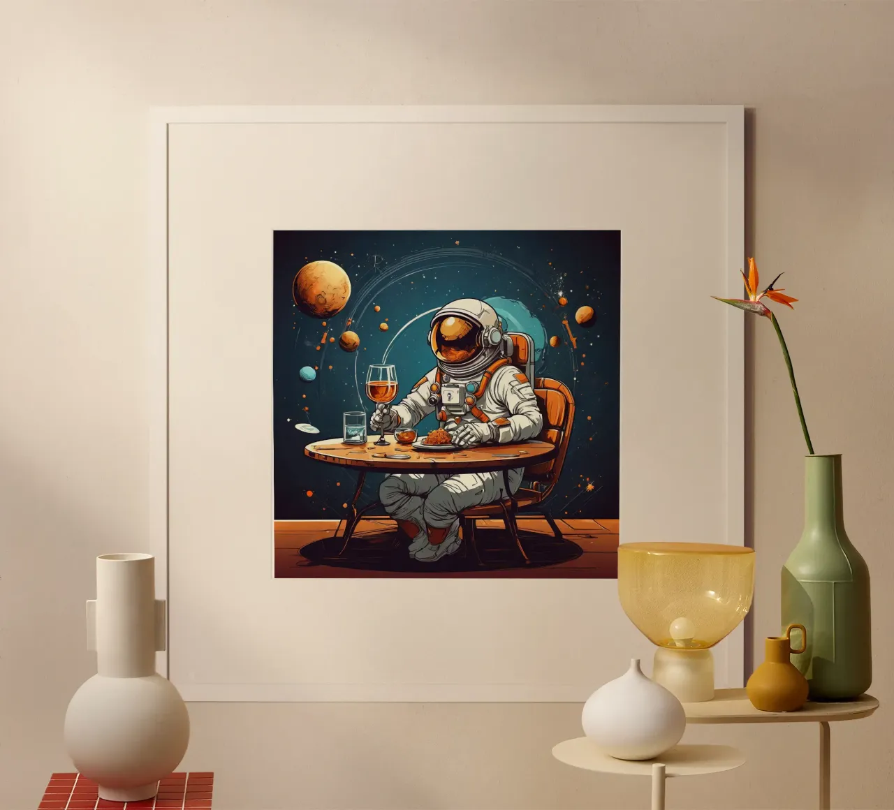 Astronauta della tavola calda poster da Delaney Okuneva
