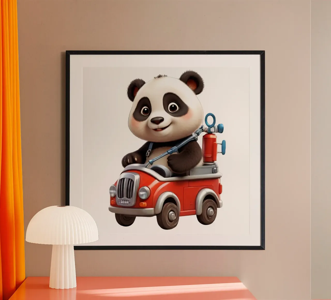 Panda pompiere poster da Delaney Okuneva