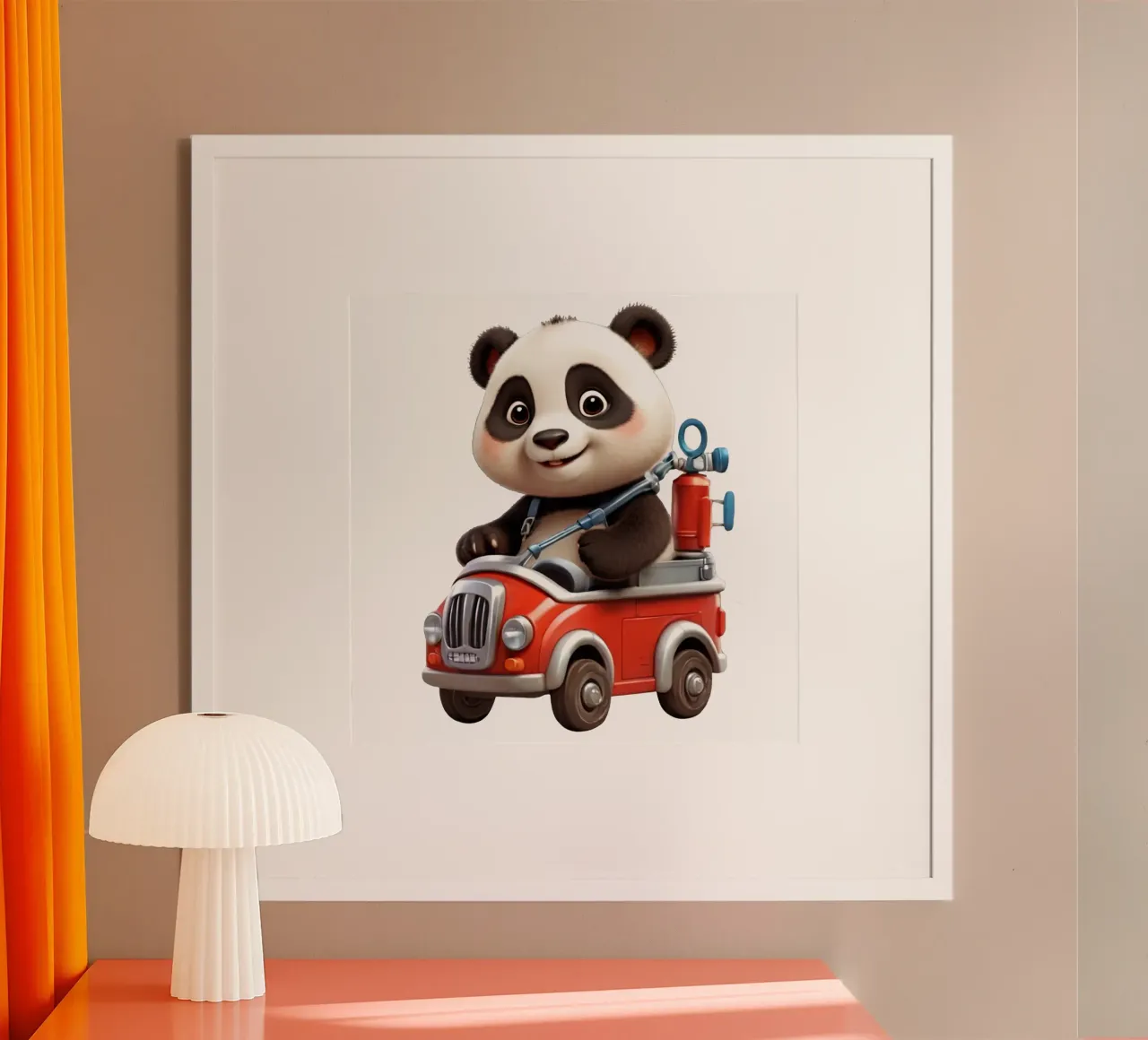 Panda pompiere poster da Delaney Okuneva