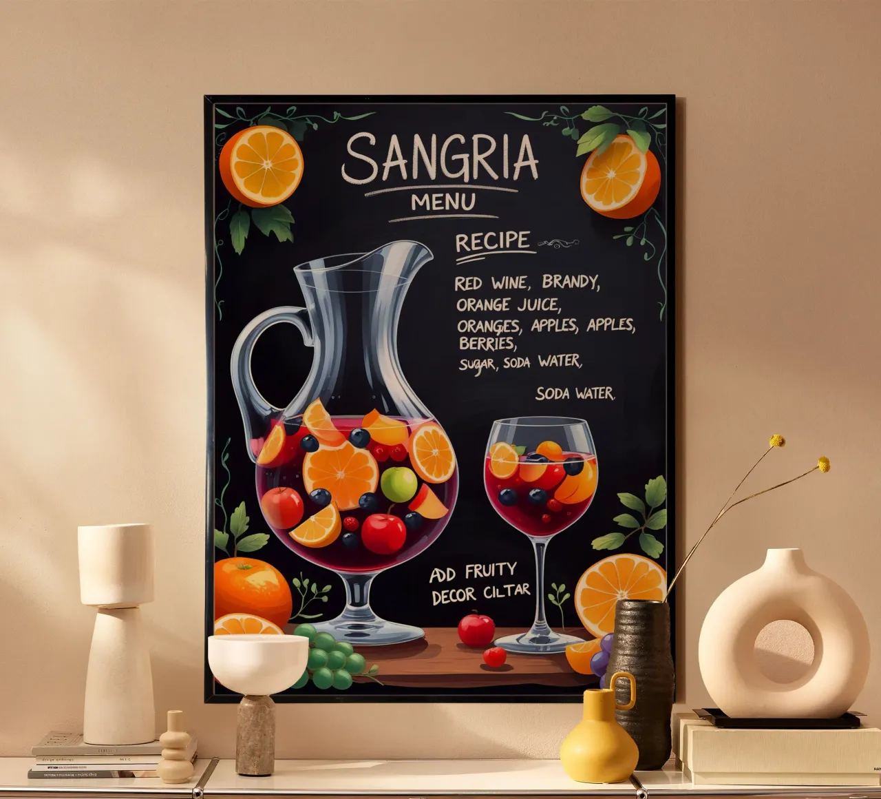 Sangria Cocktail poster da Jeff Studio