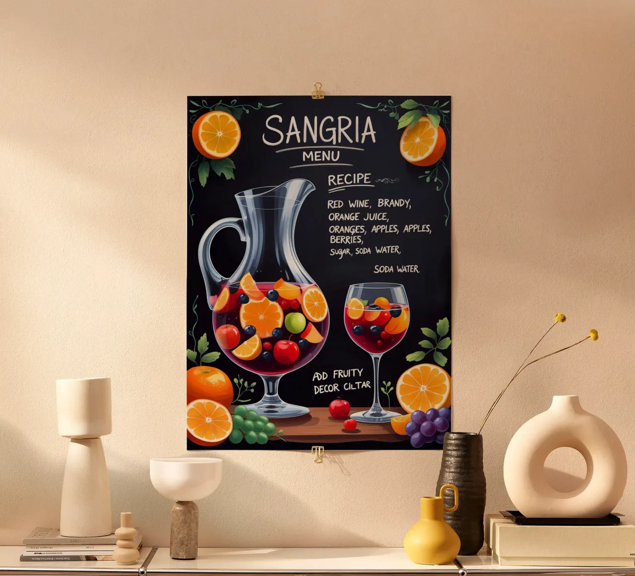 Sangria Cocktail poster da Jeff Studio