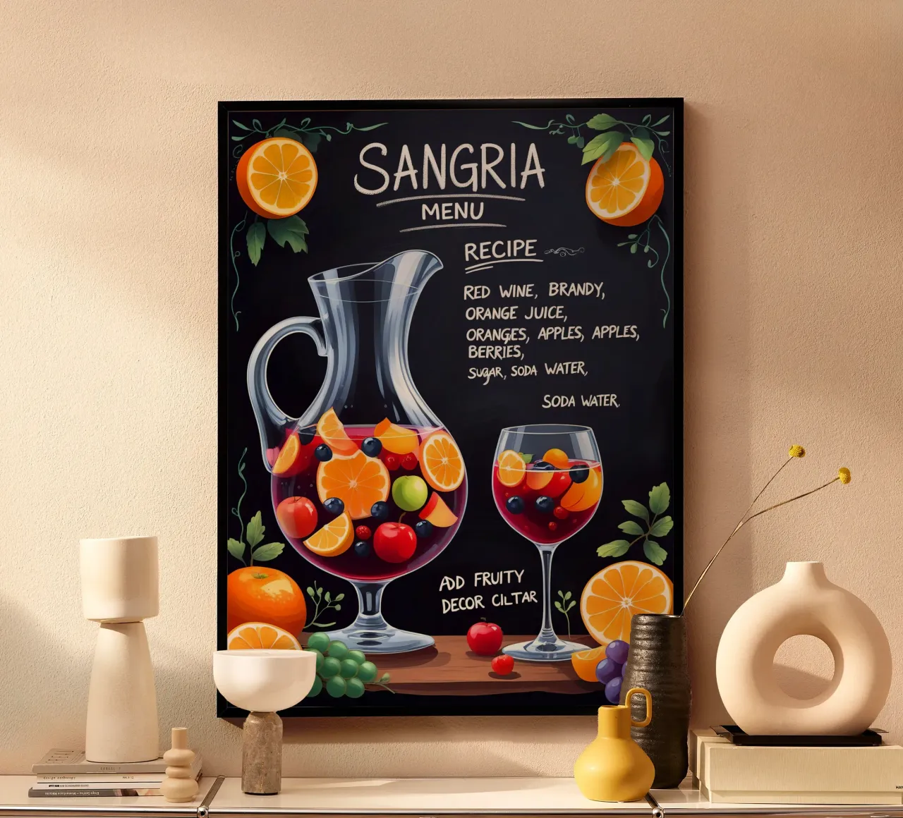 Sangria Cocktail poster da Jeff Studio