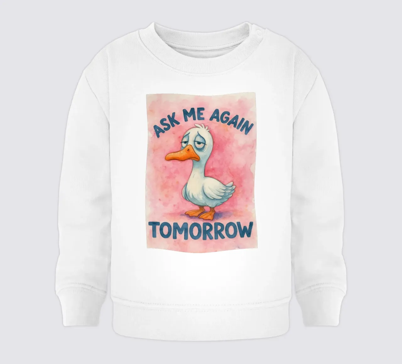 pregúntame otra vez mañana ganso sudadera de bebé de wadasx