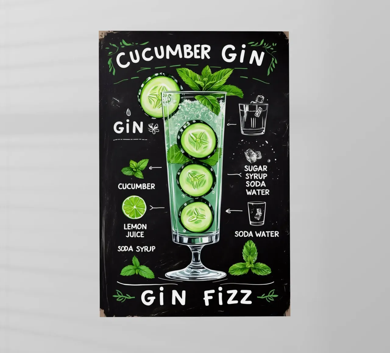 Cucumber Gin Cocktail pellicola backlit da Jeff Studio