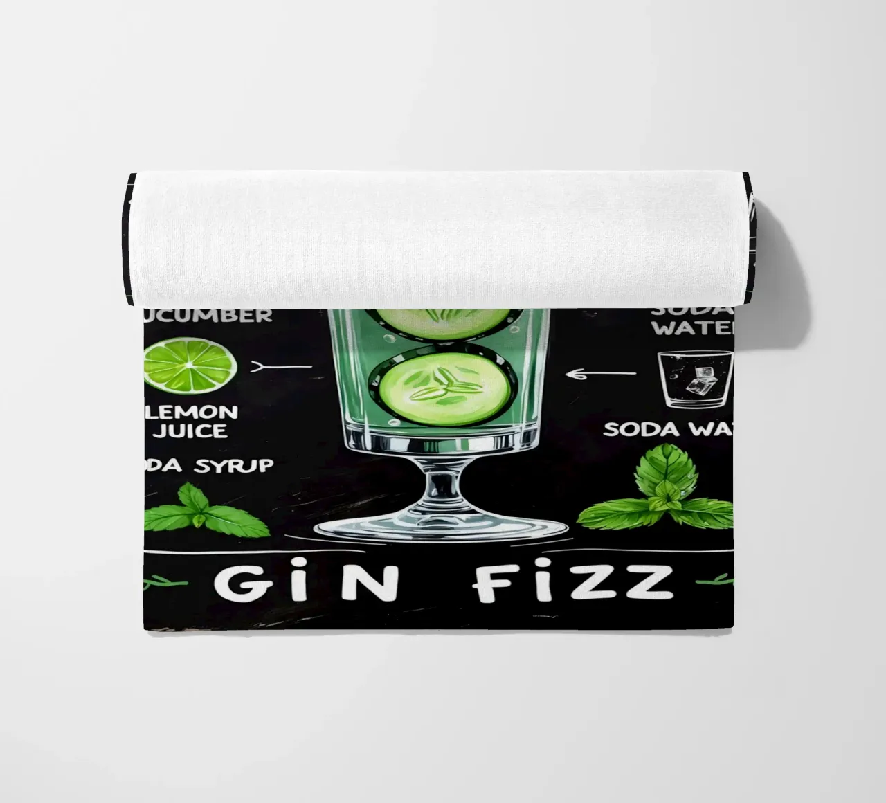 Cucumber Gin Cocktail telo mare da Jeff Studio