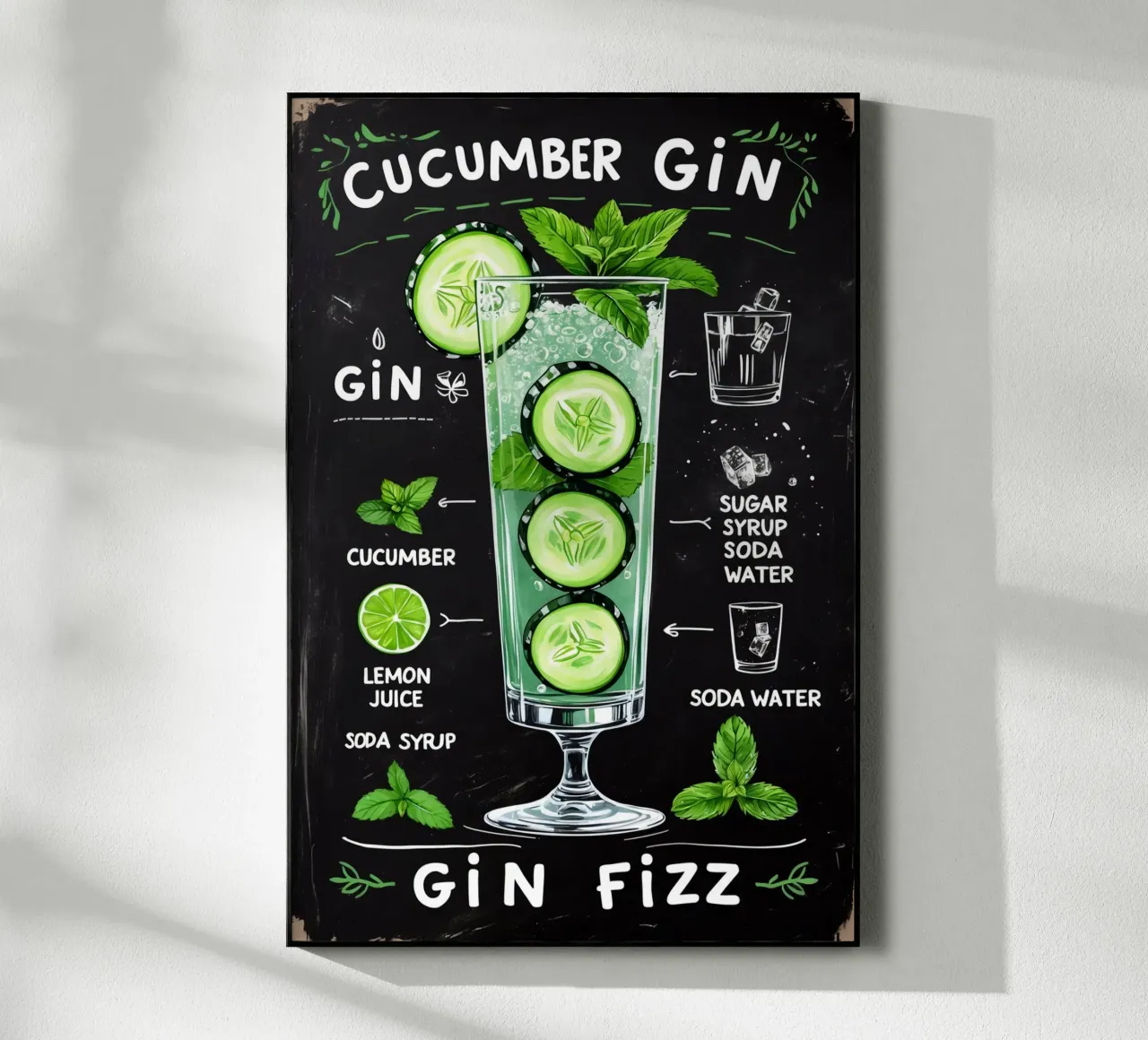 Cucumber Gin Cocktail plexiglass da Jeff Studio