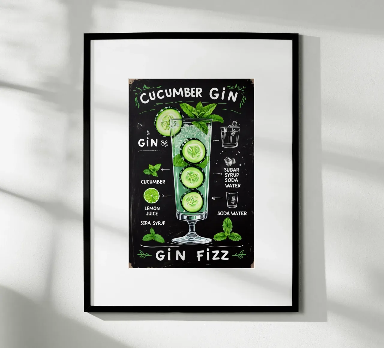 Cucumber Gin Cocktail poster da Jeff Studio