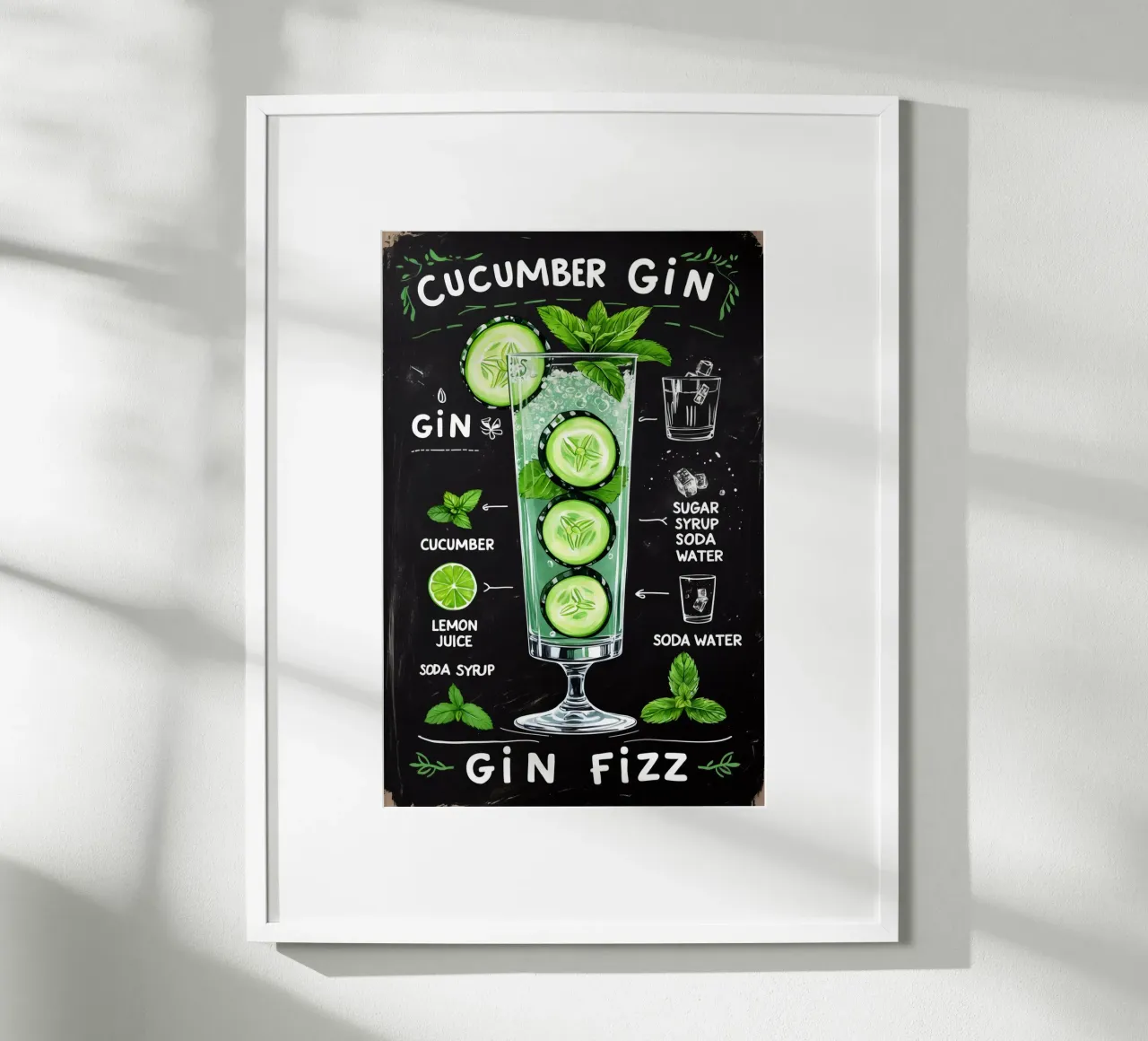 Cucumber Gin Cocktail poster da Jeff Studio