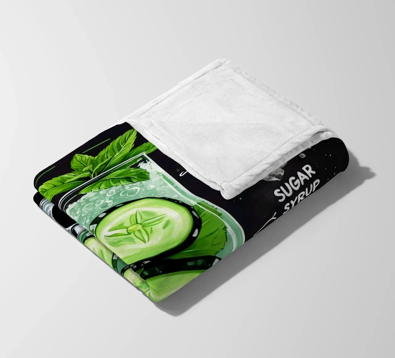 Cucumber Gin Cocktail coperta in pile da Jeff Studio