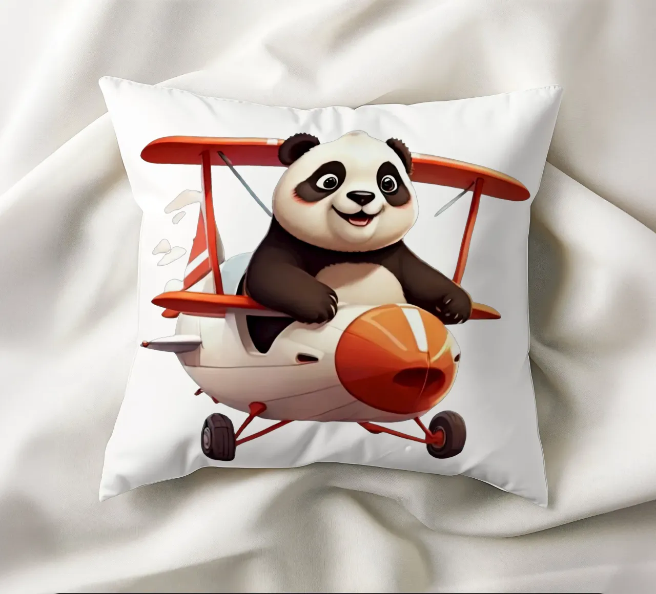 Panda Can Flay cuscino da Delaney Okuneva