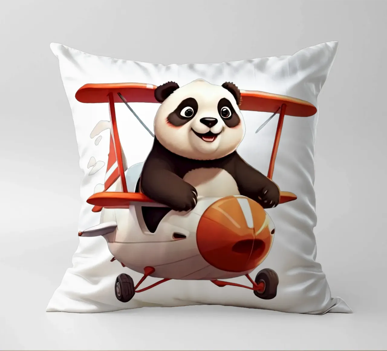 Panda Can Flay cuscino da Delaney Okuneva