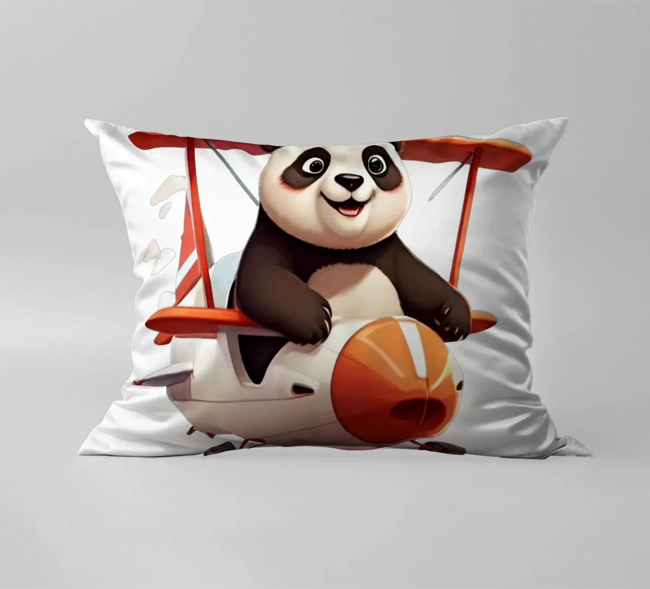 Panda Can Flay cuscino da Delaney Okuneva
