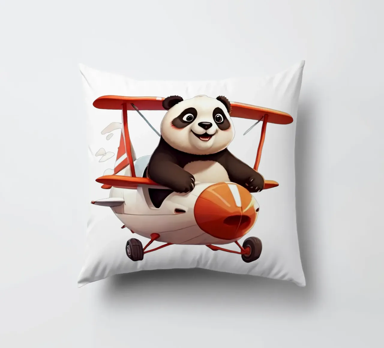 Panda Can Flay cuscino da Delaney Okuneva