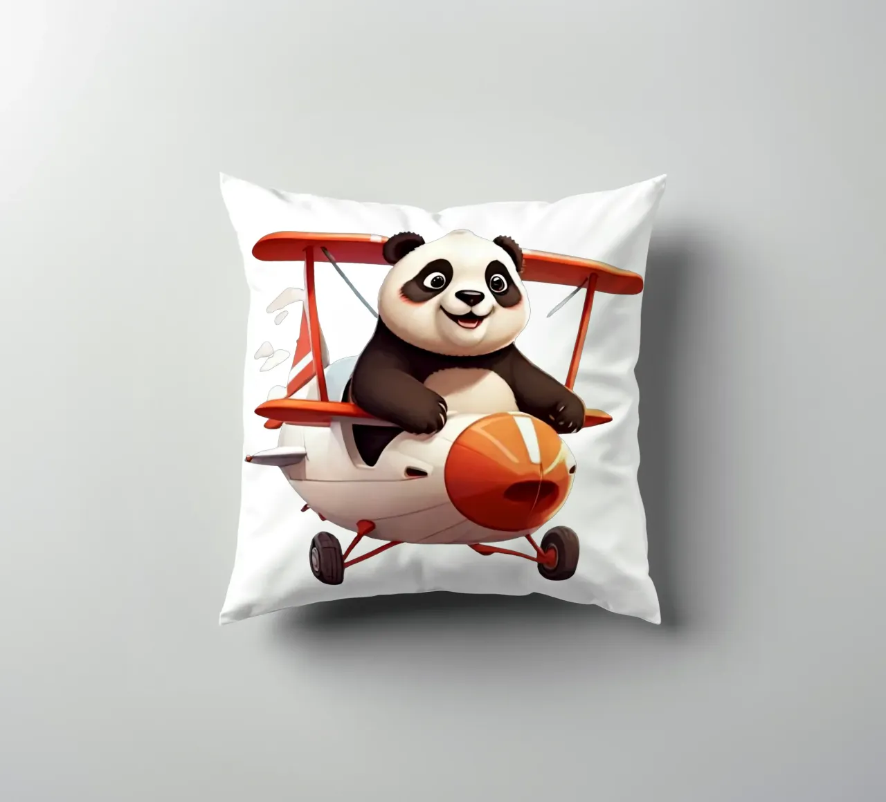 Panda Can Flay cuscino da Delaney Okuneva