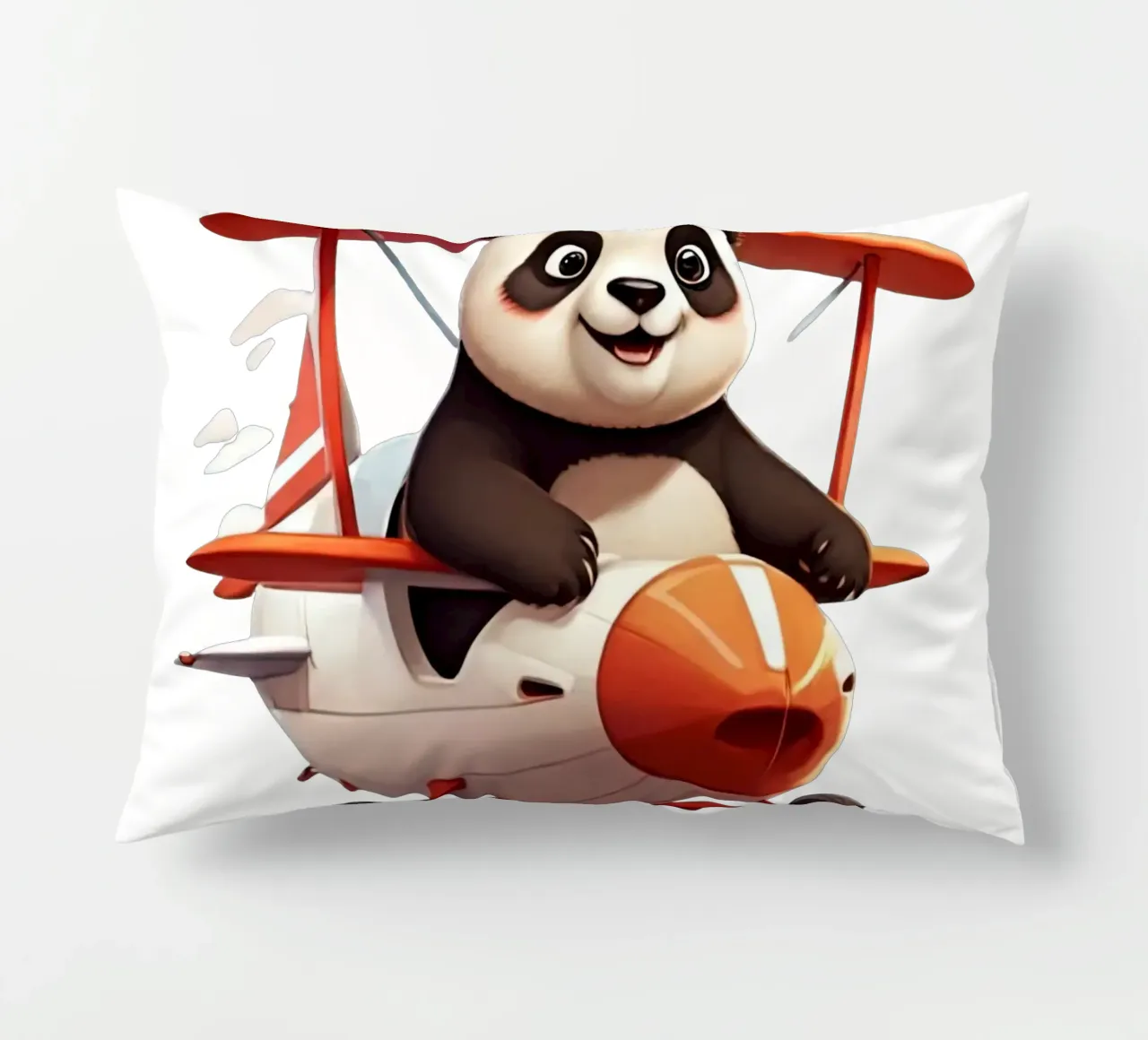 Panda Can Flay cuscino da Delaney Okuneva