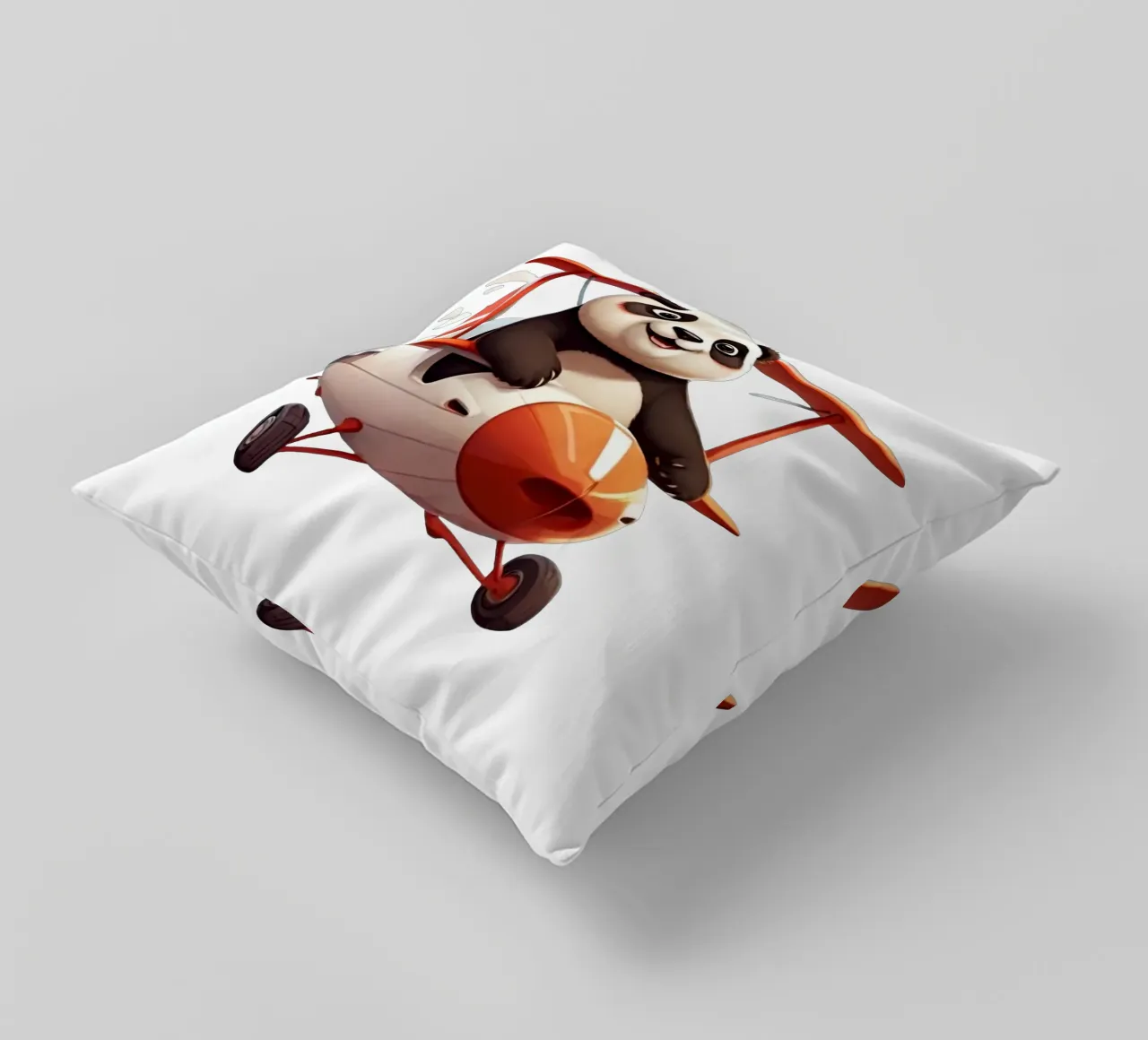 Panda Can Flay cuscino da Delaney Okuneva