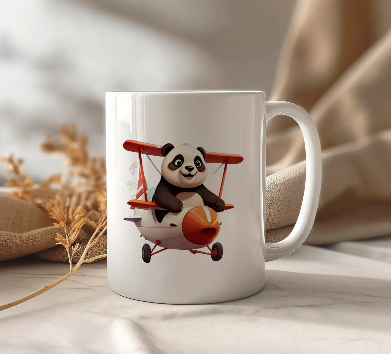 Panda Can Flay tazza in ceramica da Delaney Okuneva