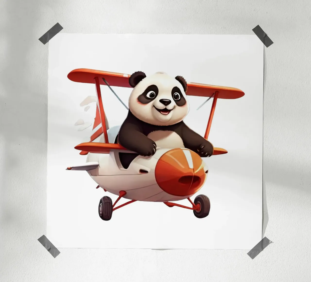 Panda Can Flay poster da Delaney Okuneva