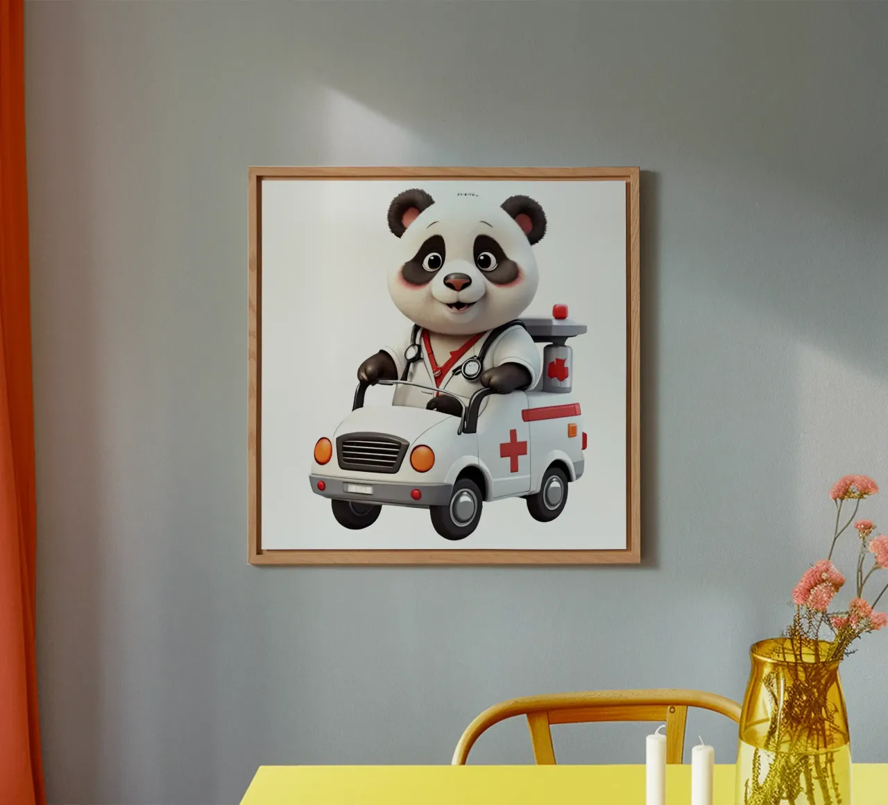 PAnda AMbulance alluminio dibond da Delaney Okuneva