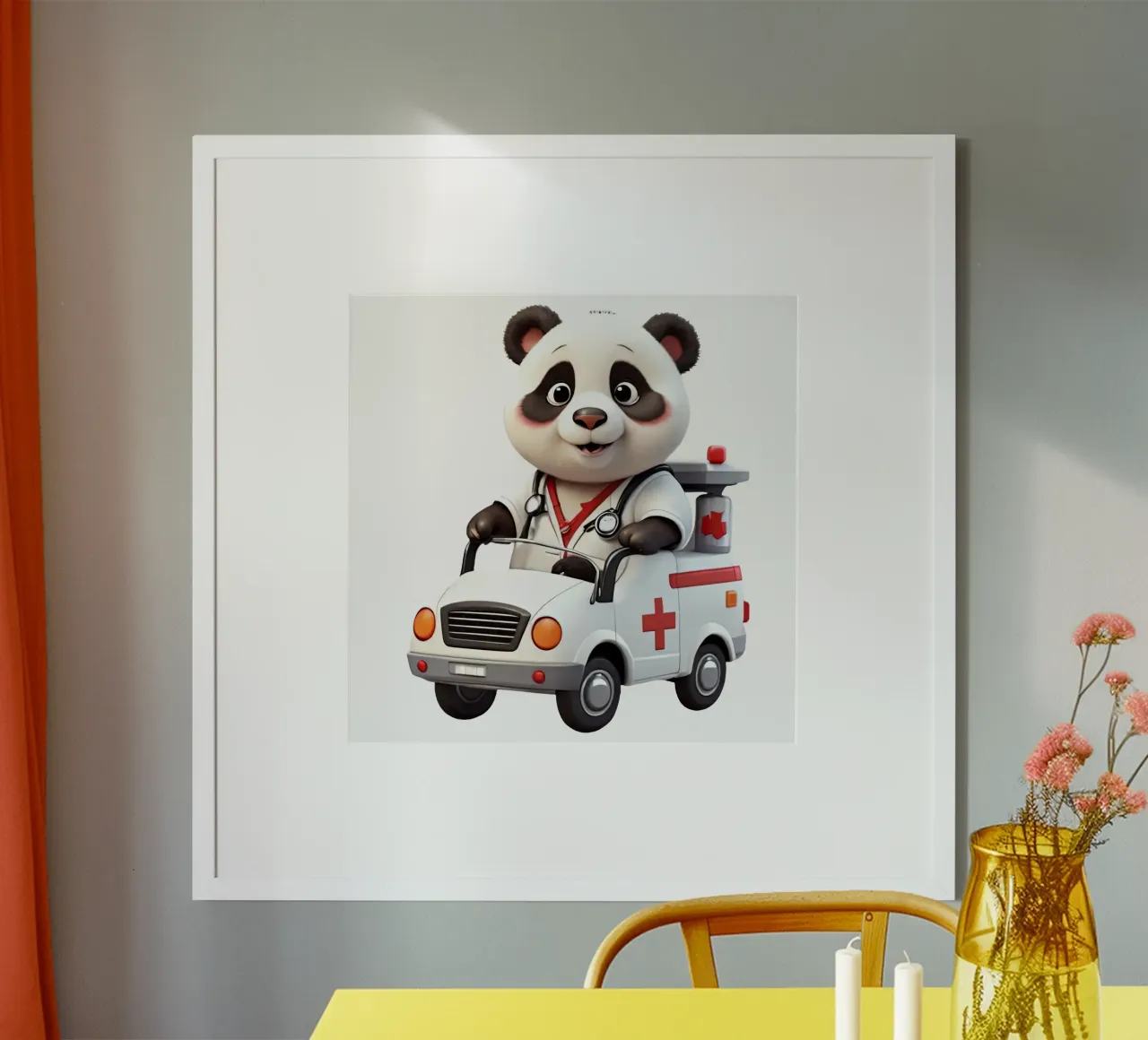 PAnda AMbulance poster da Delaney Okuneva