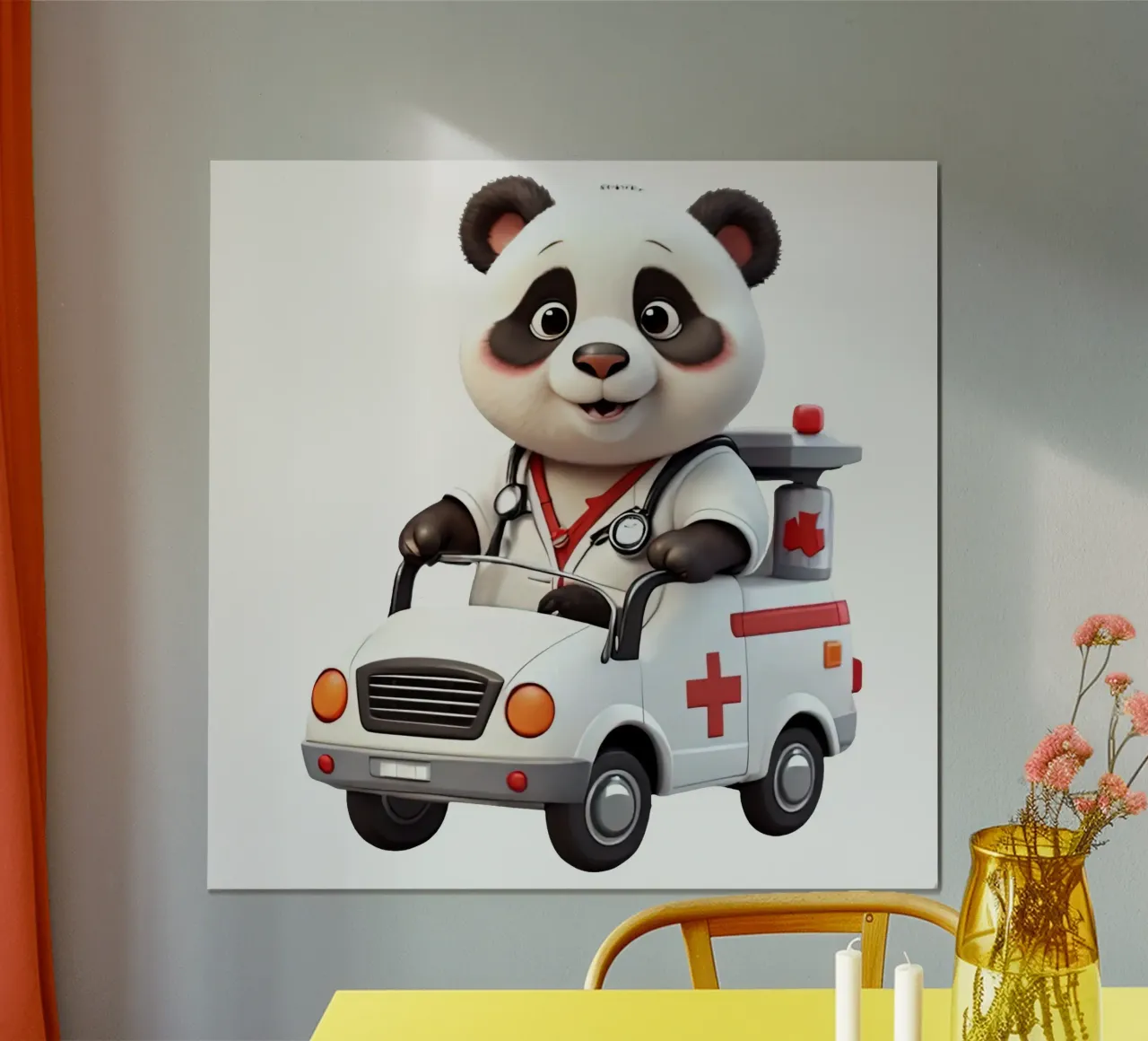 PAnda AMbulance poster da Delaney Okuneva