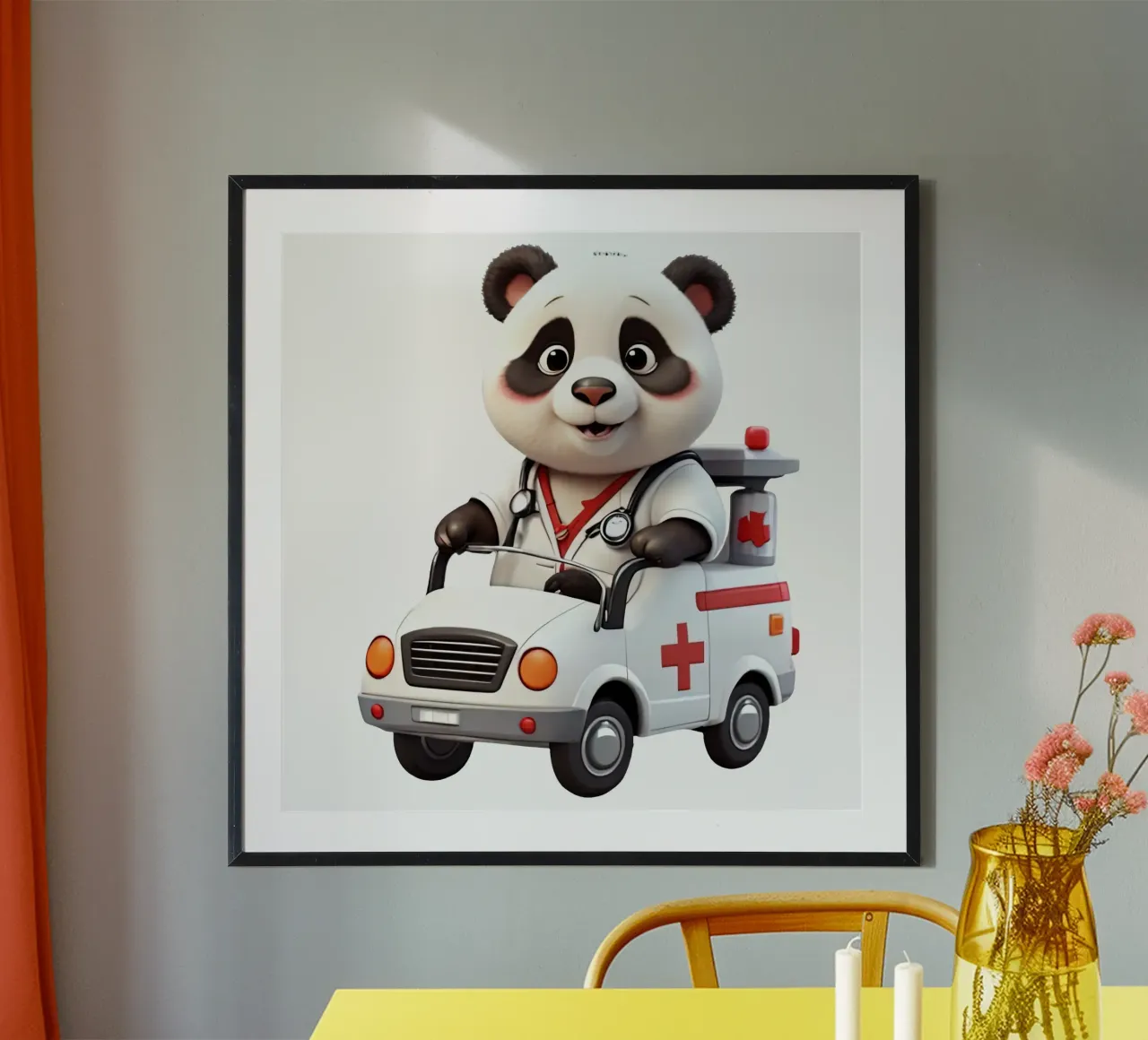 PAnda AMbulance poster da Delaney Okuneva