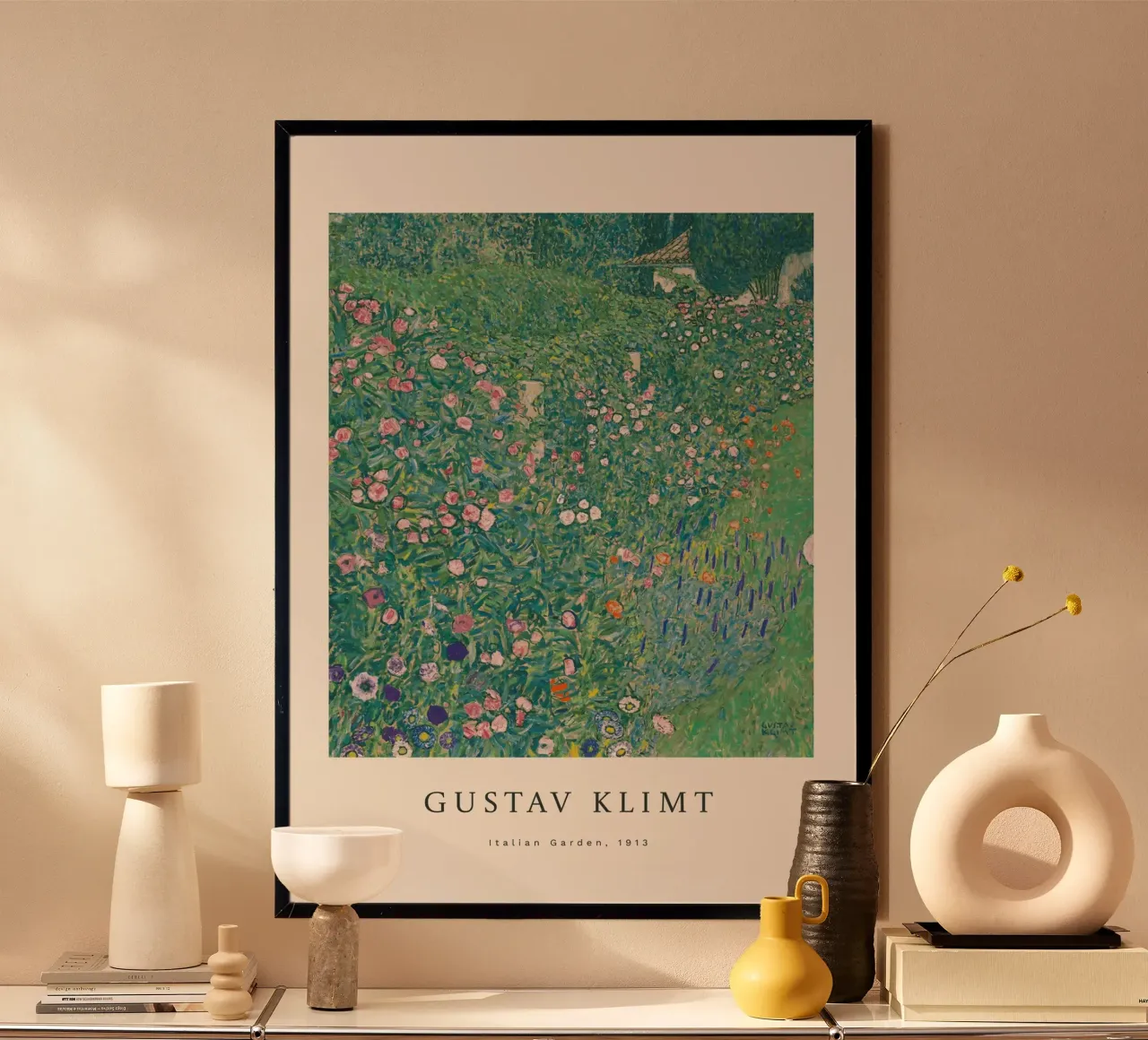 Gustav Klimt - Giardino all'italiana poster da Roy Terrell
