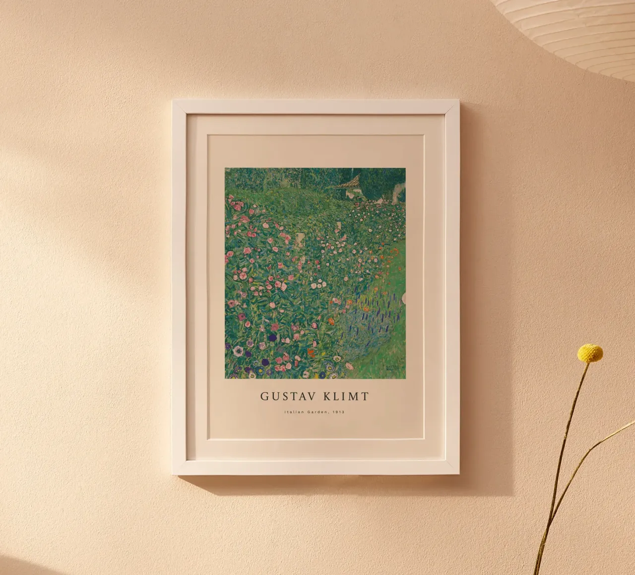 Gustav Klimt - Giardino all'italiana poster da Roy Terrell