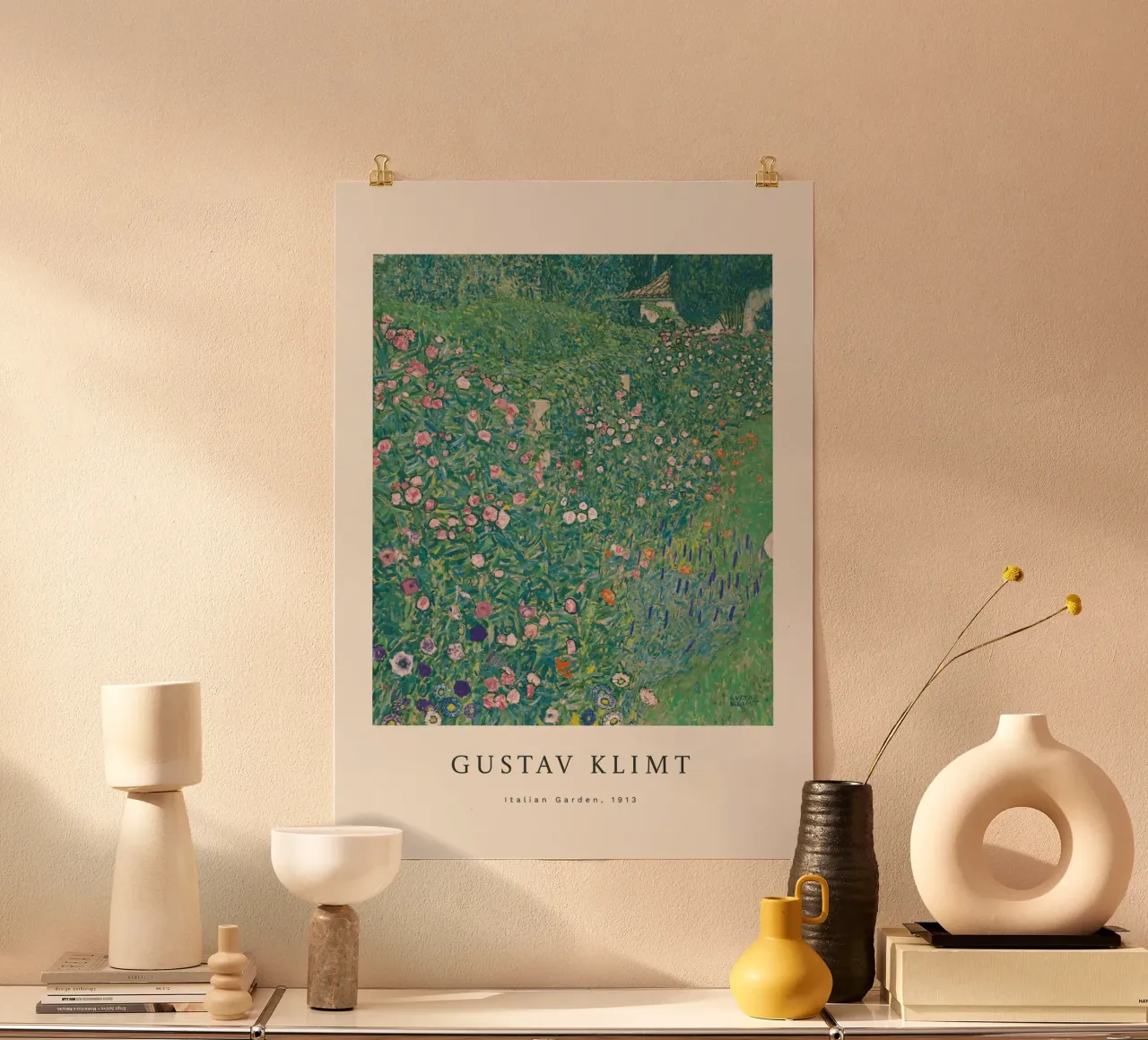 Gustav Klimt - Giardino all'italiana poster da Roy Terrell