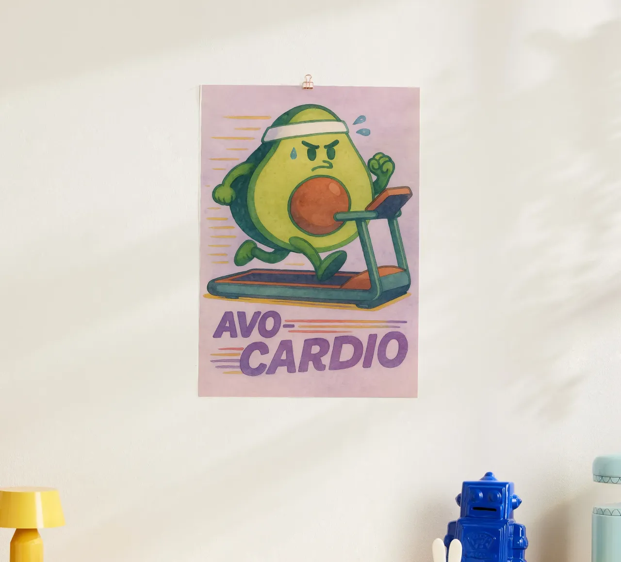 avocardio funny avocado poster de wadasx
