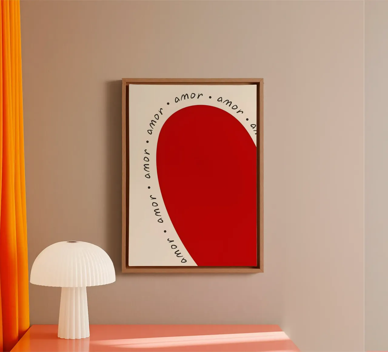 Amor tela con Cornice a cassetta da Type & Tape