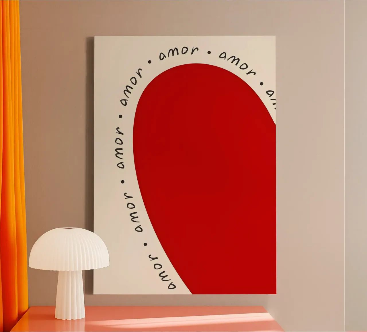 Amor tela con Cornice a cassetta da Type & Tape