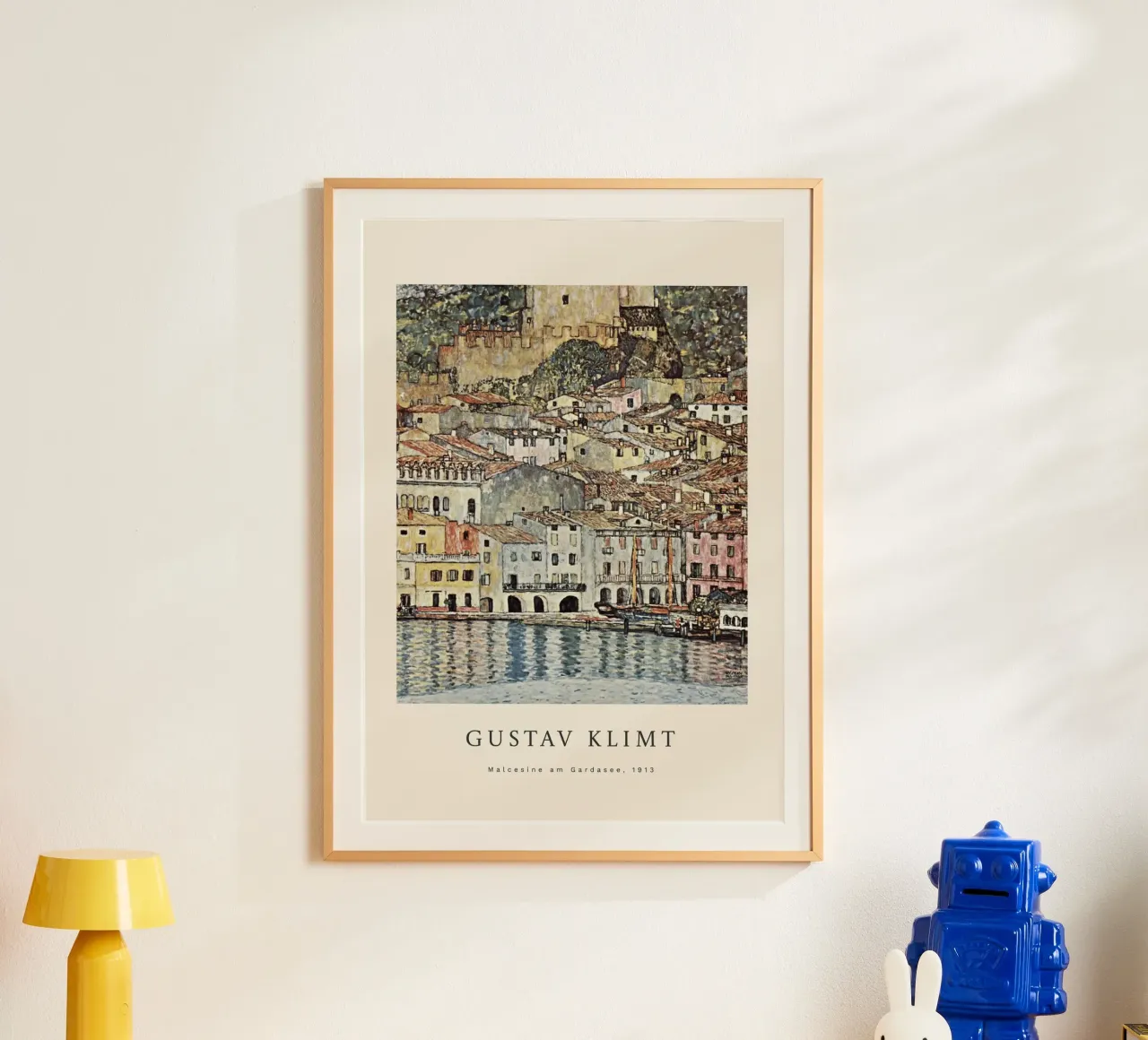 Gustav Klimt - Malcesine sul Lago di Garda poster con telaio in plastica da Roy Terrell
