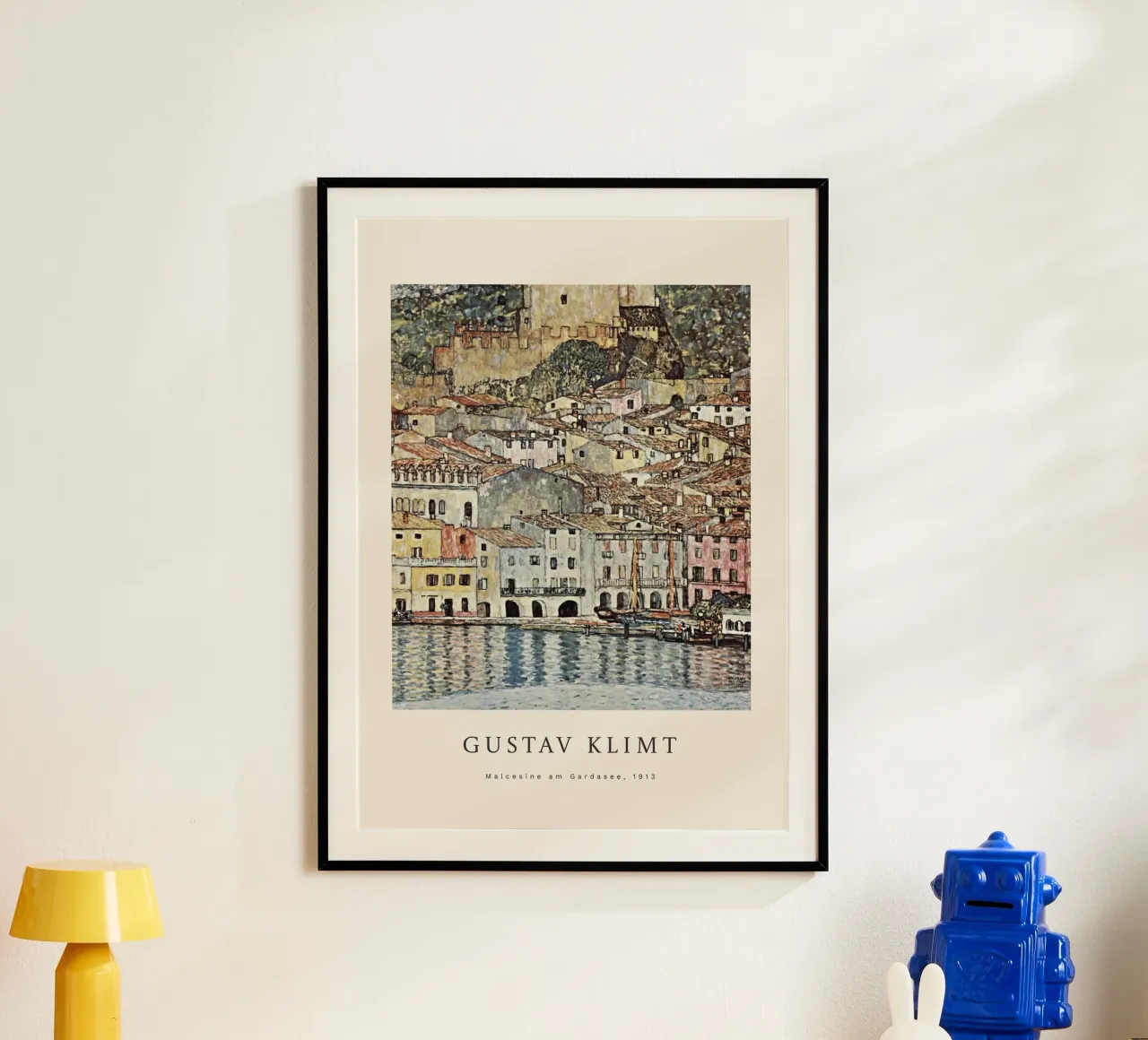 Gustav Klimt - Malcesine sul Lago di Garda poster con telaio in plastica da Roy Terrell