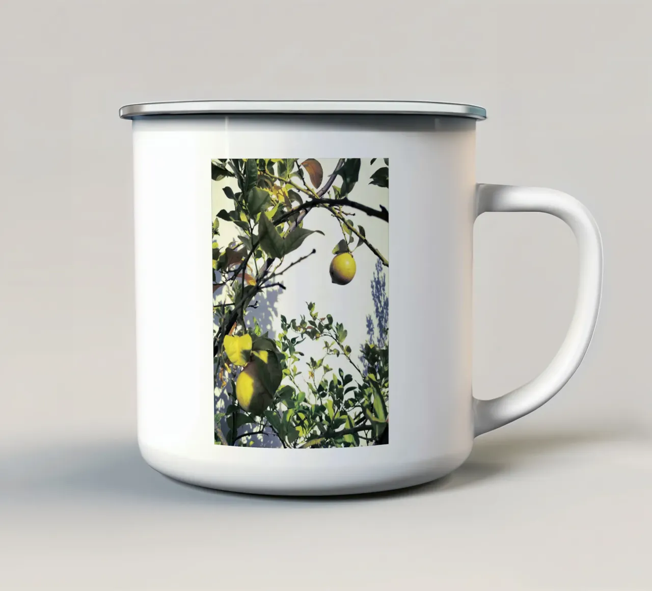 Lemons tazza in smalto da Angelo Cerantola