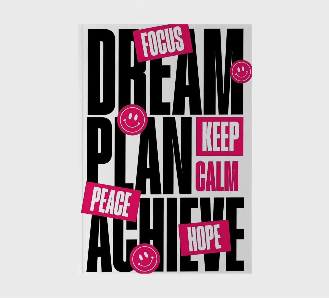 KEEP CALM, and HOPE notebook by Type & Tape