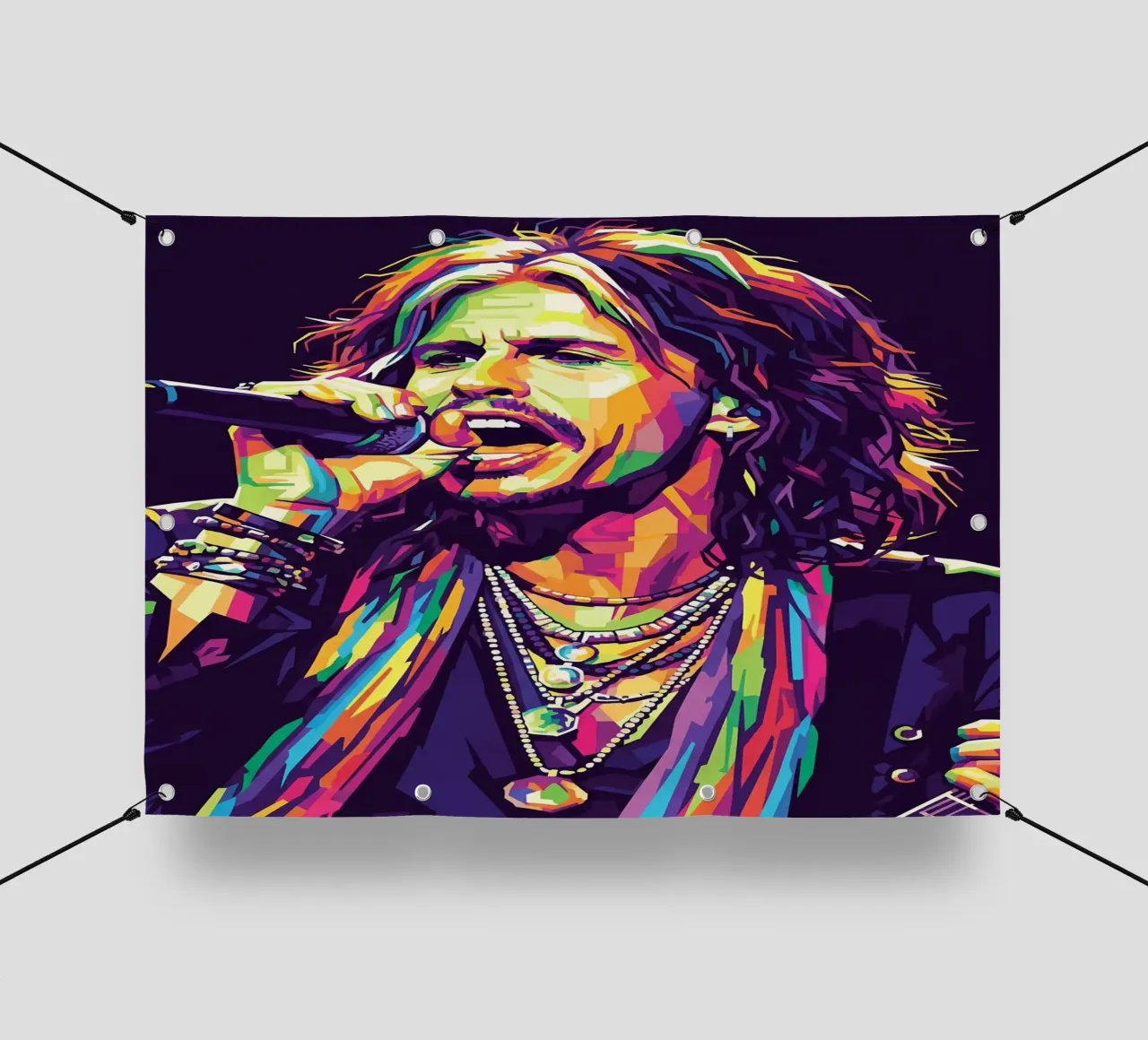 Steven Tyler arte #1 telo in pvc da Hantamrata