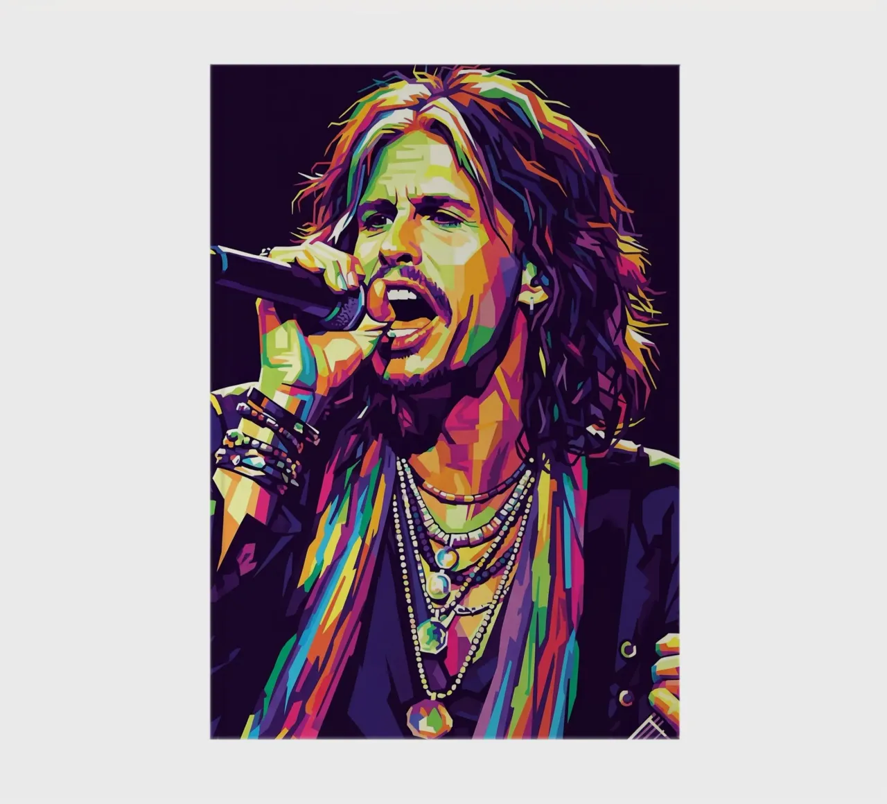 Steven Tyler art #1 notebook by Hantamrata