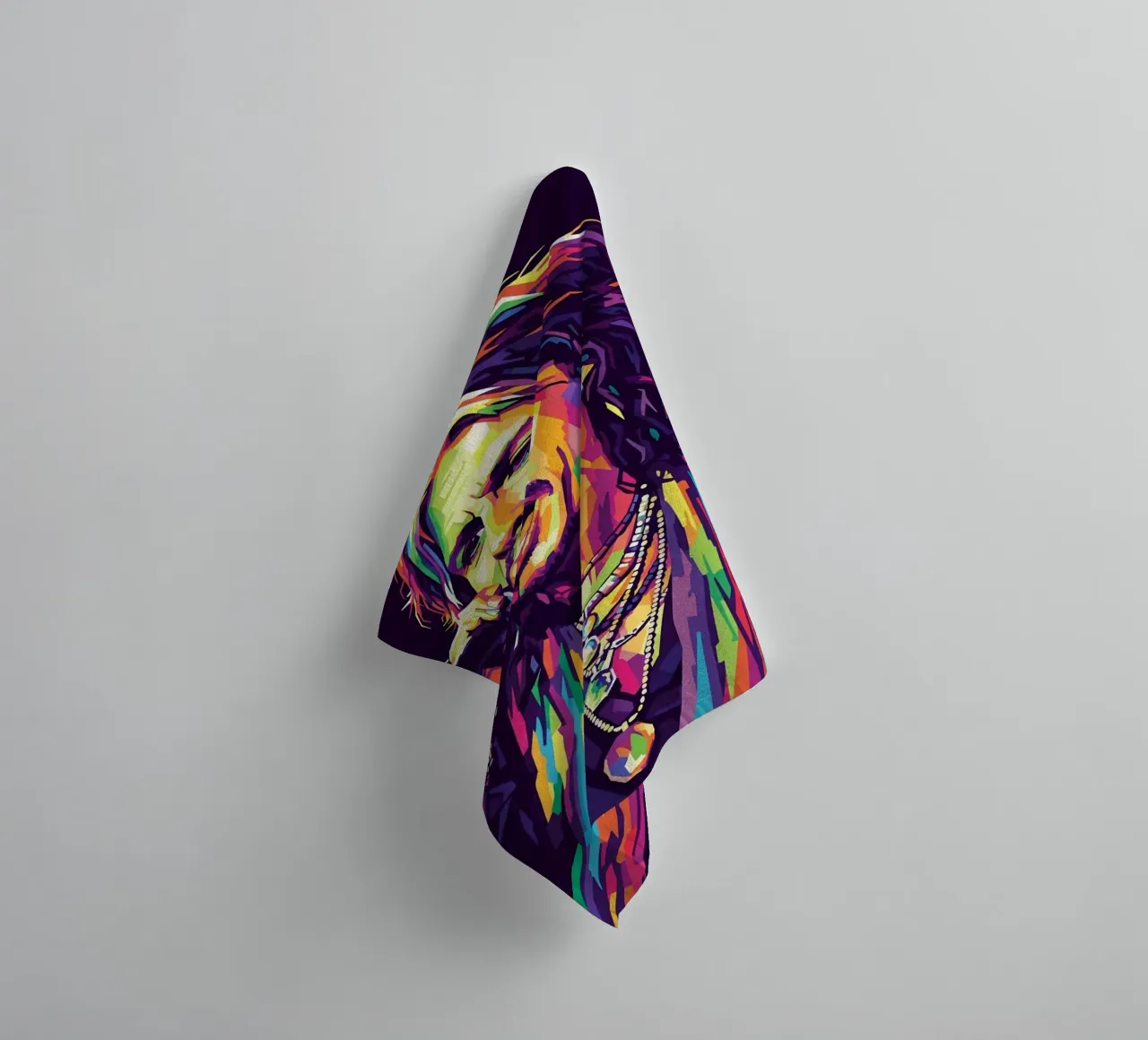 Steven Tyler art #1 towel by Hantamrata
