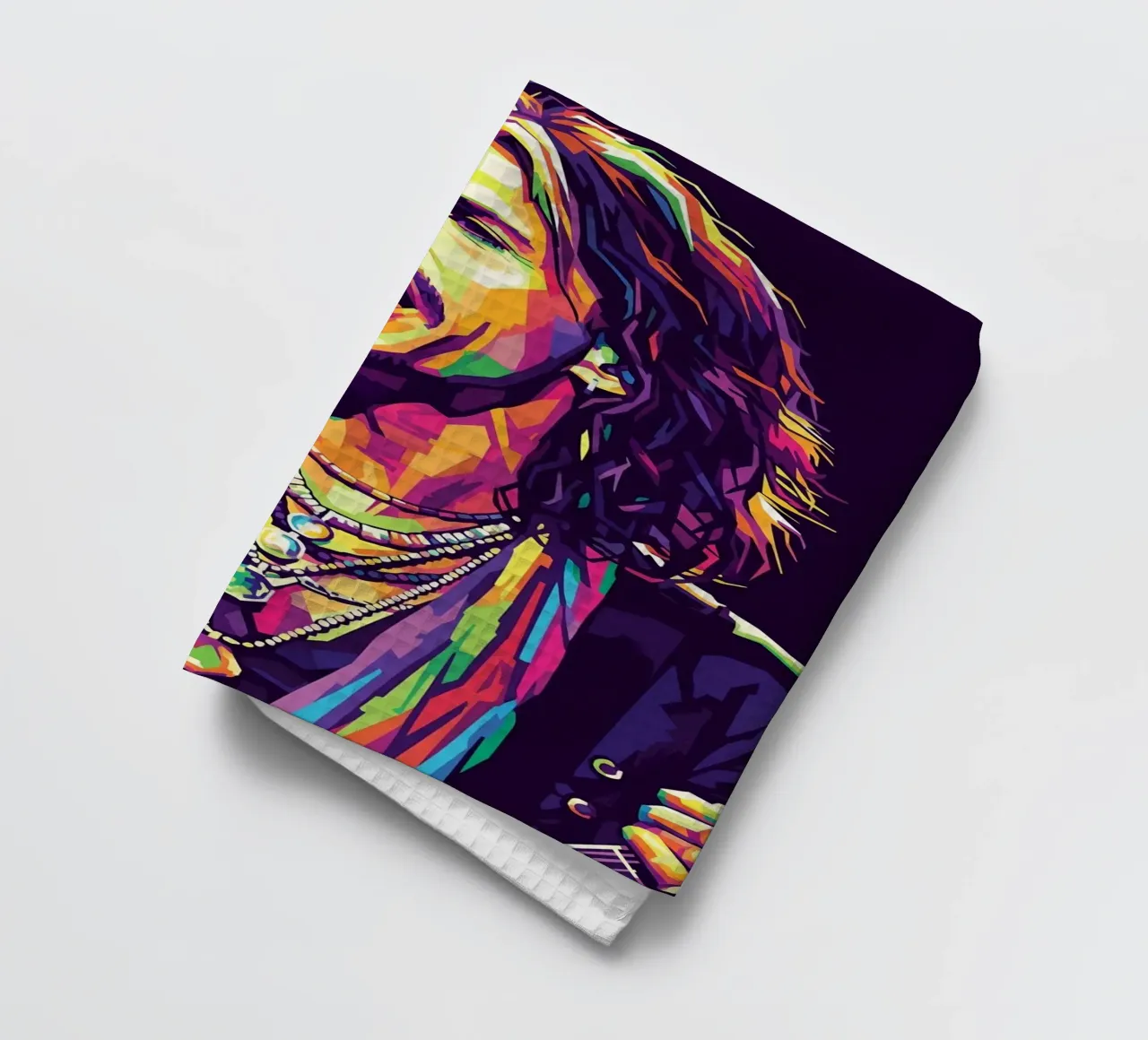 Steven Tyler art #1 tea towel by Hantamrata