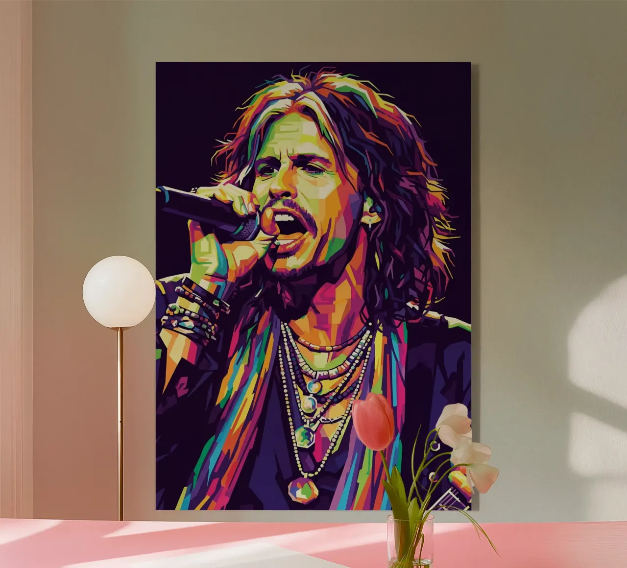 Steven Tyler arte #1 plexiglass da Hantamrata