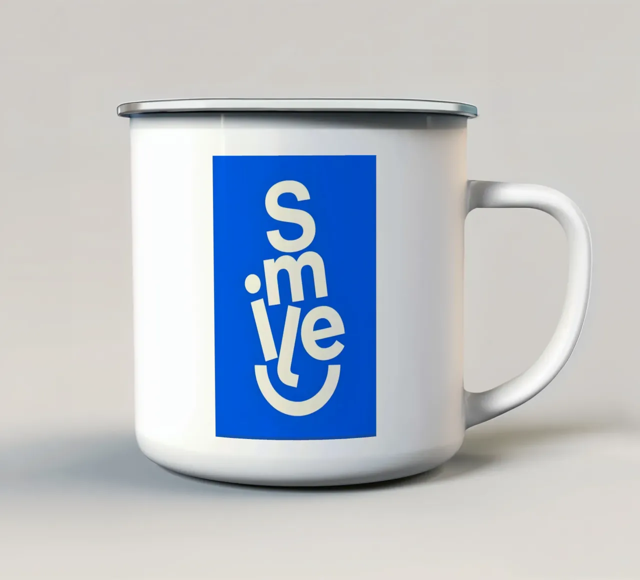 SMILE tazza in smalto da Type & Tape
