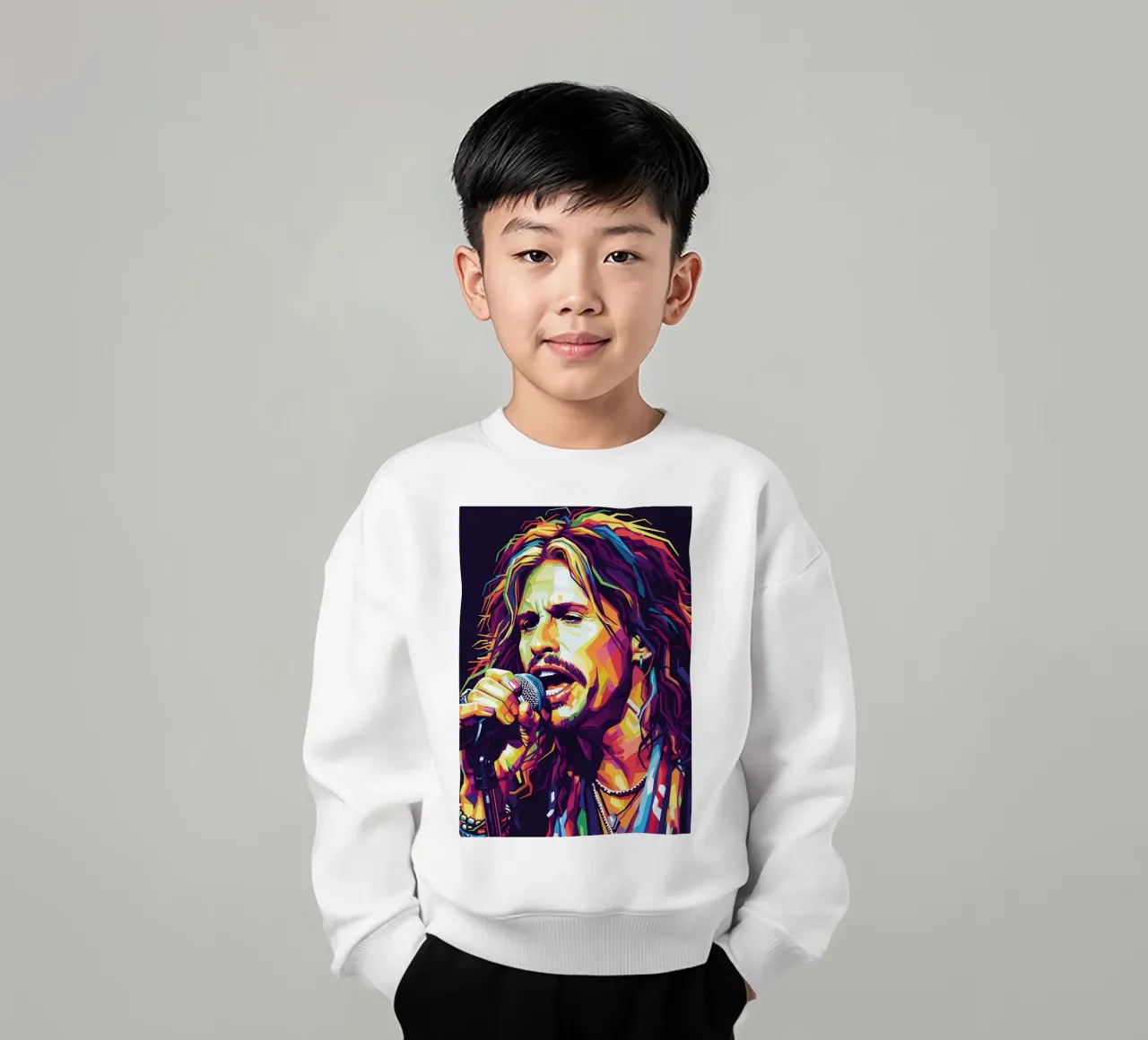 Steven Tyler arte #2 felpa bambino da Hantamrata