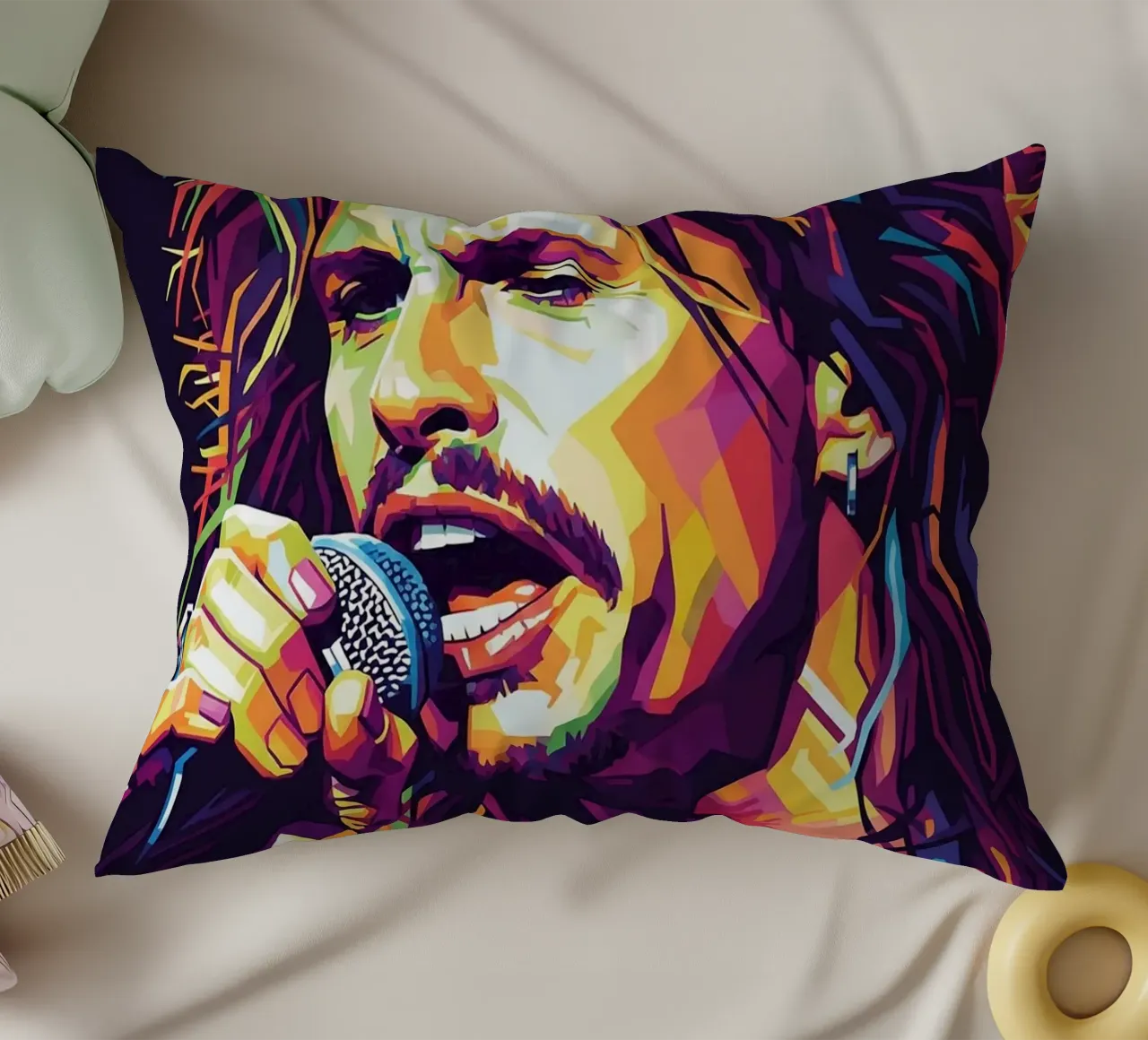 Steven Tyler arte #2 cuscino da Hantamrata