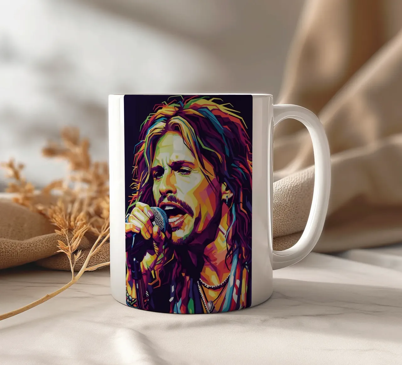 Steven Tyler arte #2 tazza in ceramica da Hantamrata