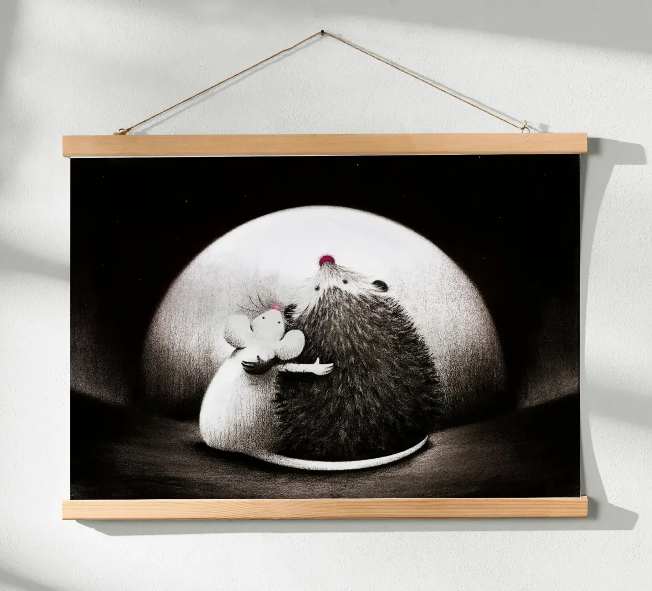 Miglior coppia Doug Hyde poster con telaio in legno da Hyde Hi