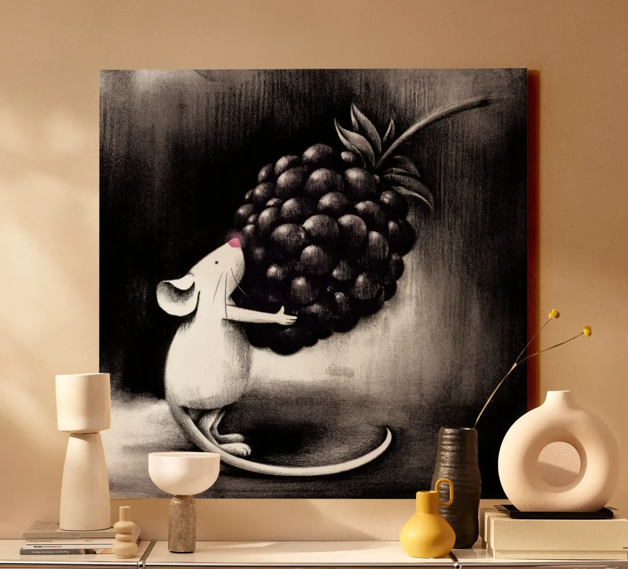 Doug Hyde Gettone di amicizia tela con Cornice a cassetta da Hyde Hi